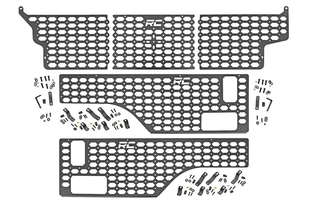 Rough Country Molle Panel Jeep Molle Panel Bed Mounting System 20-Up Gladiator Combo-All Sides Rough Country - 10634
