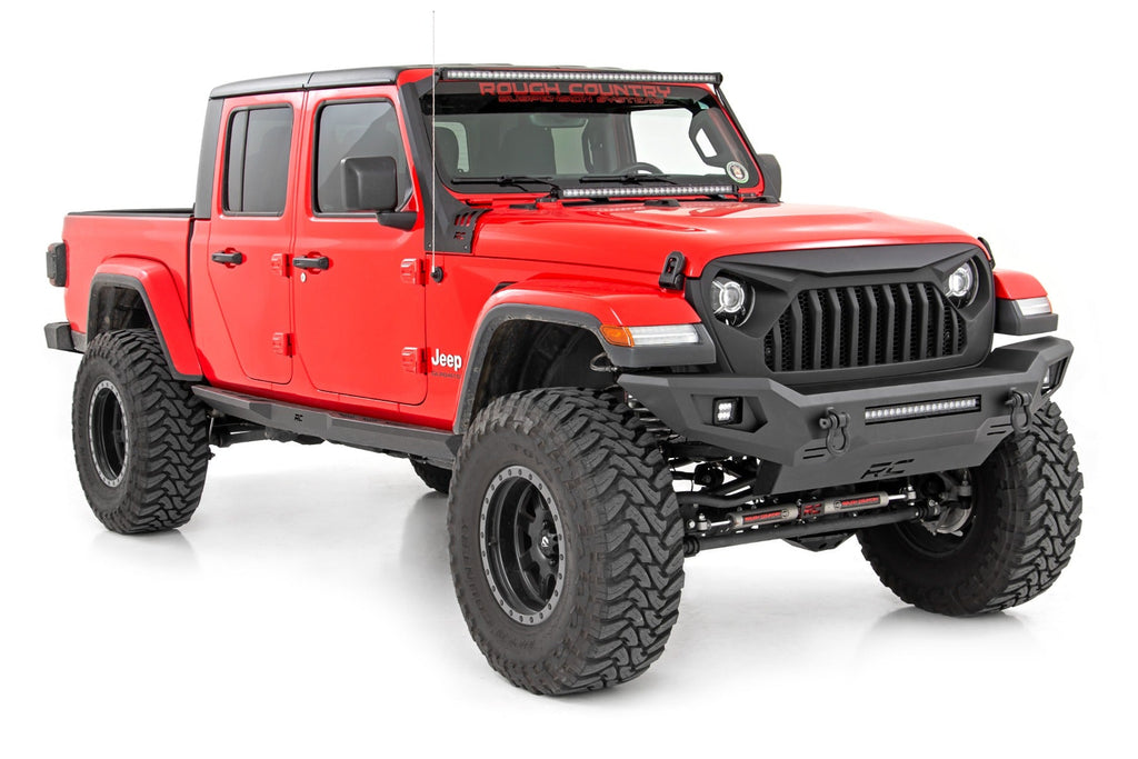 Rough Country Front Bumpers Front Bumper Skid Plate 20-Up Jeep Gladiator JT/18-22 Wrangler JL Rough Country - 10635