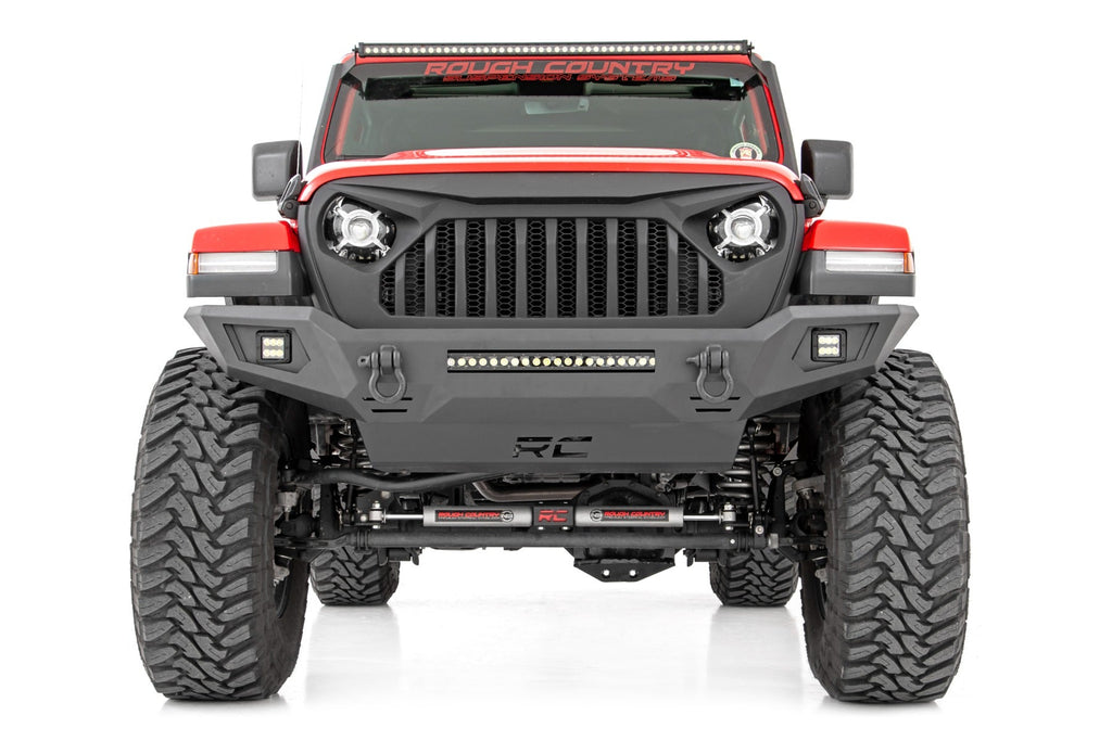 Rough Country Front Bumpers Front Bumper Skid Plate 20-Up Jeep Gladiator JT/18-22 Wrangler JL Rough Country - 10635
