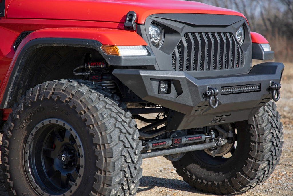 Rough Country Front Bumpers Front Bumper Skid Plate 20-Up Jeep Gladiator JT/18-22 Wrangler JL Rough Country - 10635