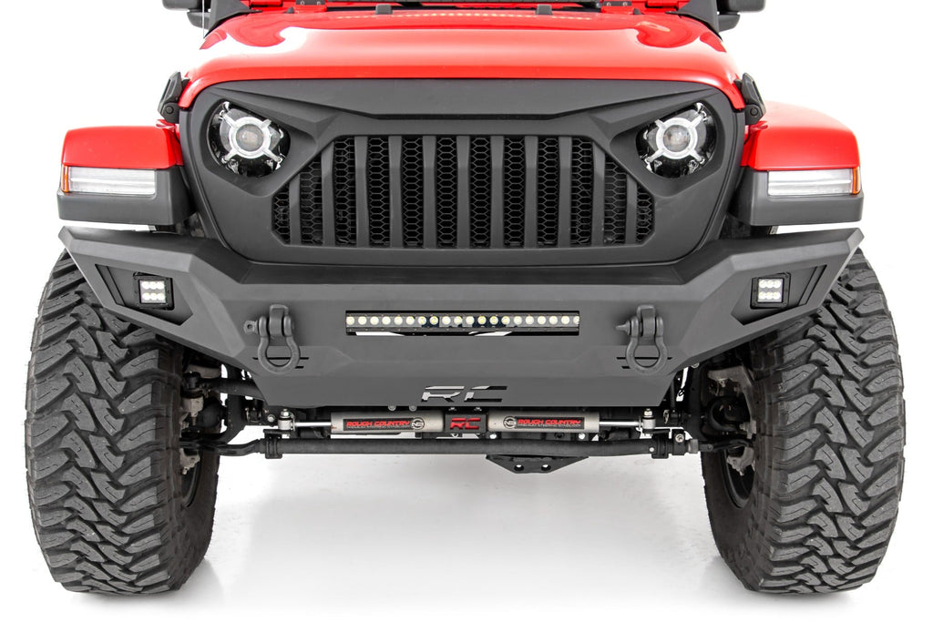 Rough Country Front Bumpers Front Bumper Skid Plate 20-Up Jeep Gladiator JT/18-22 Wrangler JL Rough Country - 10635