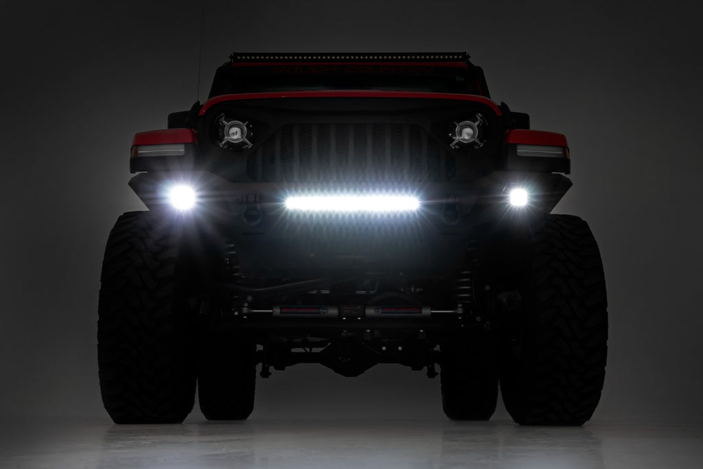 Front Bumper Skid Plate 20-Up Jeep Gladiator JT/18-22 Wrangler JL Rough Country