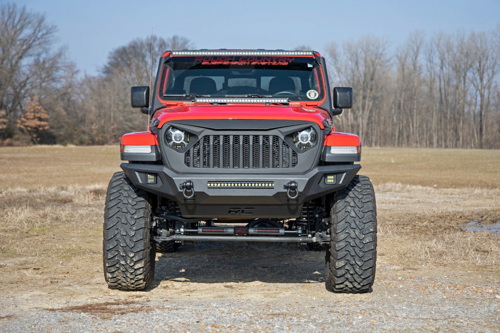 Rough Country Front Bumpers Front Bumper Skid Plate 20-Up Jeep Gladiator JT/18-22 Wrangler JL Rough Country - 10635