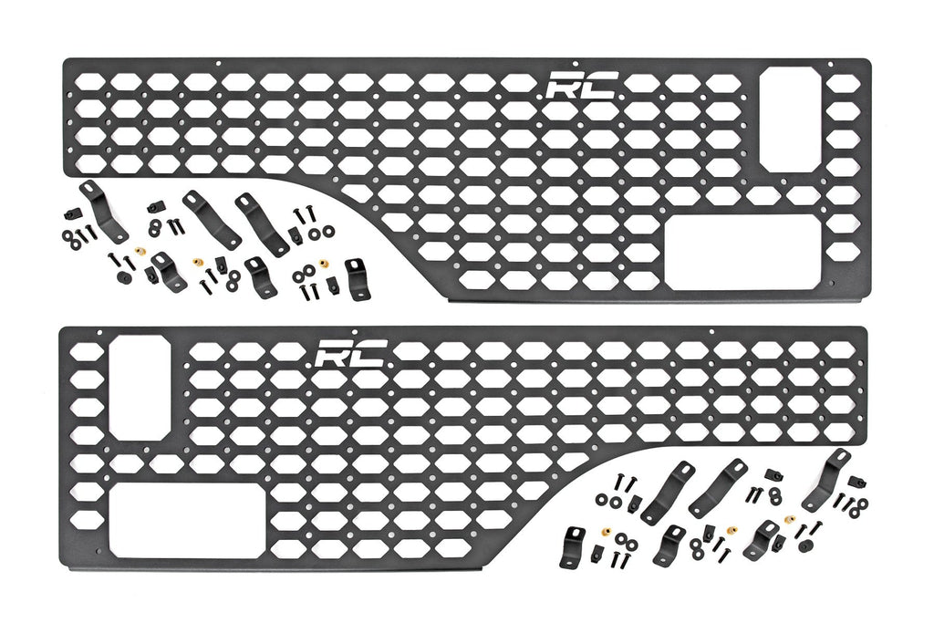 Rough Country Molle Panel Jeep Molle Panel Bed Mounting System 20-Up Jeep Gladiator Driver and Passenger Rough Country - 10636