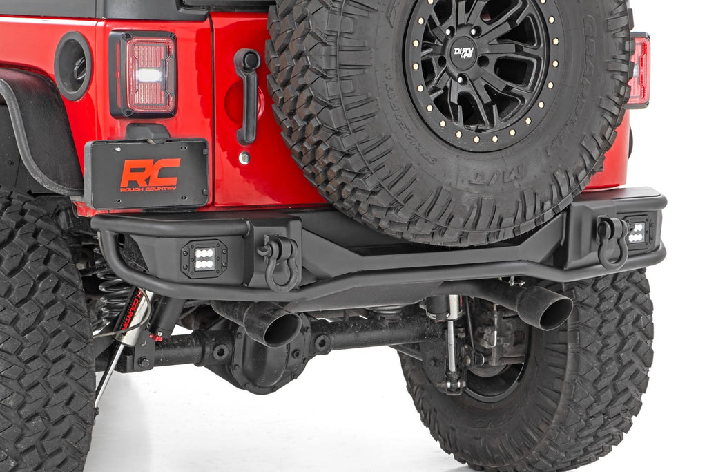 Rough Country Rear Bumpers Rear Bumper Tubular 07-18 Jeep Wrangler JK Rough Country - 10649