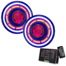 Load image into Gallery viewer, ORACLE Lighting Light Bars &amp; Cubes ORACLE Lighting 0718 Jeep Wrangler JK Oculus 7in ColorSHIFT BiLED Projector Headlights SEE WARRANTY