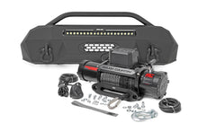 Load image into Gallery viewer, Front Bumper Hybrid with 12000-Lb Pro Series Winch and 20 LED Light Bar 16-22 Toyota Tacoma 4WD Rough Country