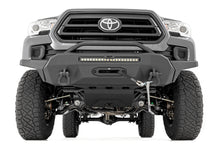 Load image into Gallery viewer, Front Bumper High Clearance Hybrid with 12000 Lb Pro Series Winch Synthetic Rope and 20 LED Light Bar 16-22 Toyota Tacoma Rough Country