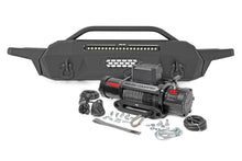 Load image into Gallery viewer, Rough Country Front Bumpers Front Bumper Hybrid with 9500 Lb Pro Series Winch Synthetic Rope and 20 Inch DRL LED Light Bar 16-22 Toyota Tacoma Rough Country - 10728