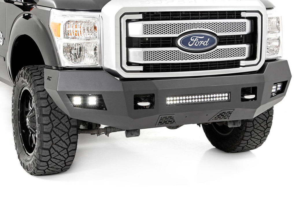 Rough Country Front Bumpers Ford Heavy-Duty Front LED Bumper 11-16 F-250/F-350 Rough Country - 10783