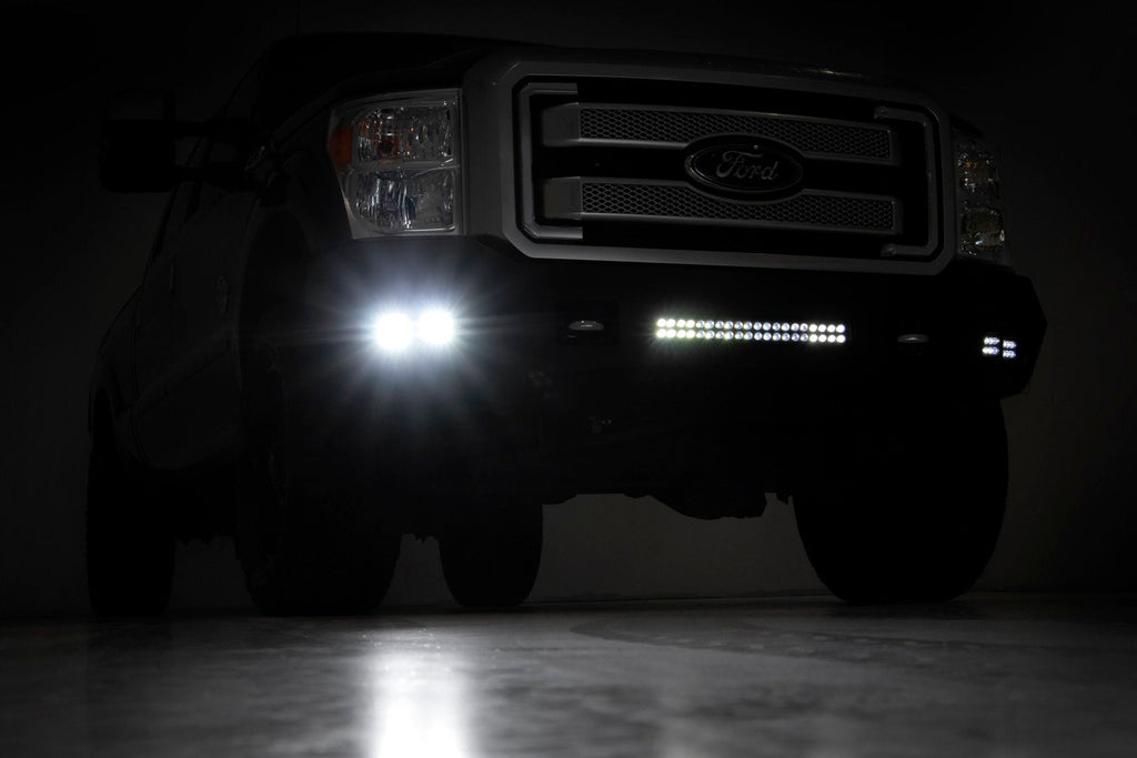 Rough Country Front Bumpers Ford Heavy-Duty Front LED Bumper 11-16 F-250/F-350 Rough Country - 10783