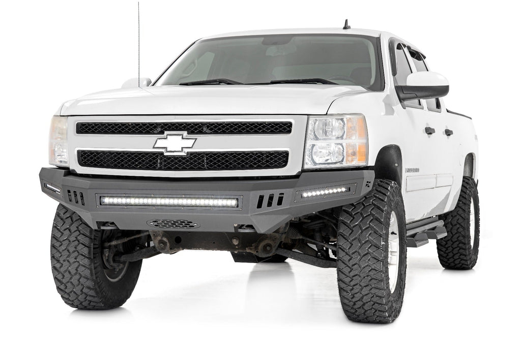 Rough Country Front Bumpers DIY Front Prerunner Bumper Black LEDs 07-13 Chevrolet Silverado 1500 2WD/4WD Rough Country - 10911