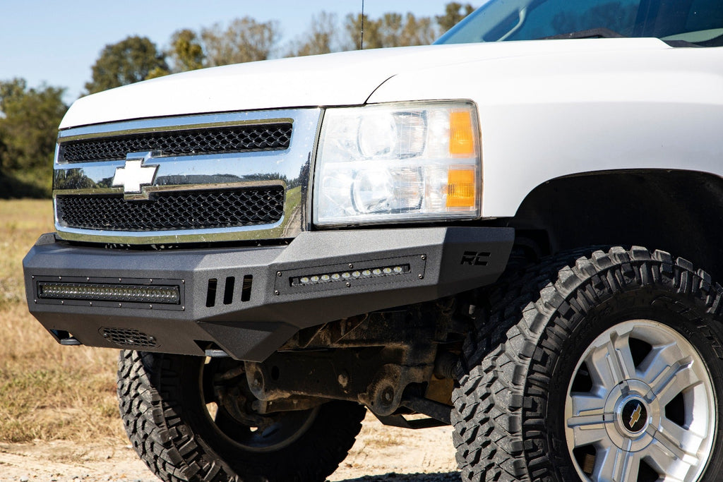 Rough Country Front Bumpers DIY Front Prerunner Bumper Black LEDs 07-13 Chevrolet Silverado 1500 2WD/4WD Rough Country - 10911