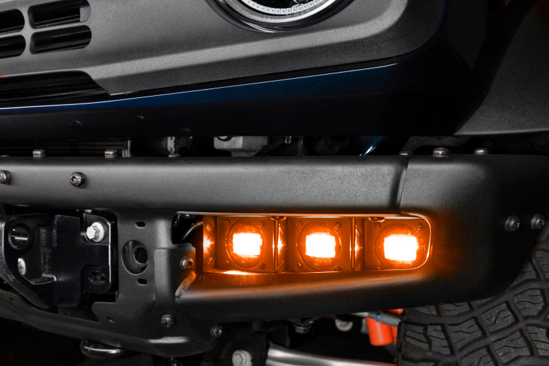 ORACLE Lighting Fog Lights Oracle High 21-22 Ford Bronco Triple LED Fog Light kit for Steel Bumper SEE WARRANTY