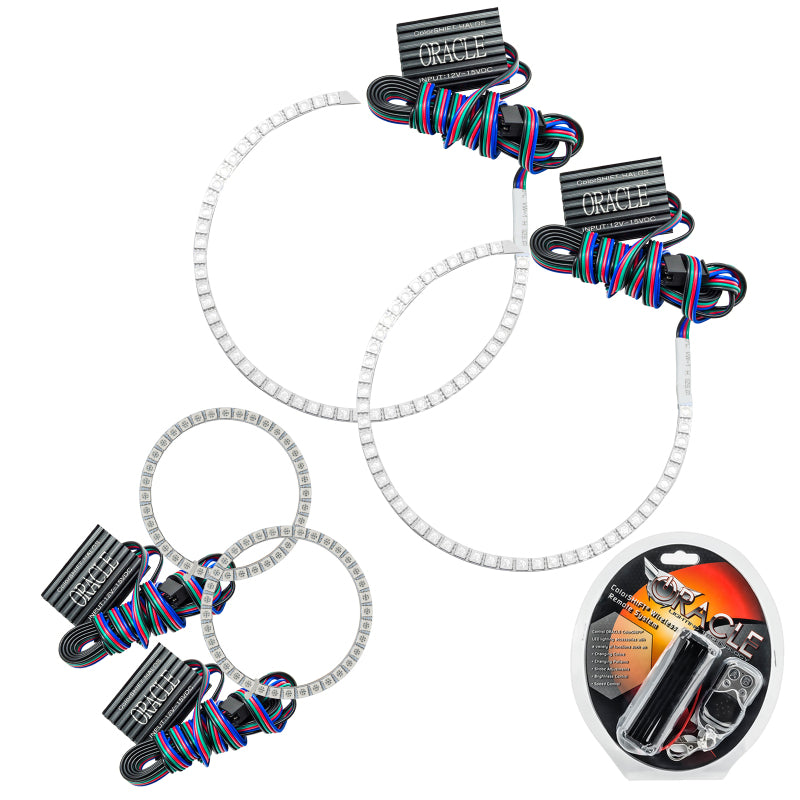 ORACLE Lighting Headlights Oracle Ford F-150 04-08 Halo Kit - ColorSHIFT SEE WARRANTY