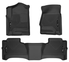 Load image into Gallery viewer, Husky Liners 14 Chevrolet Silverado/GMC Sierra WeatherBeater Black Front &amp; 2nd Seat Floor Liners