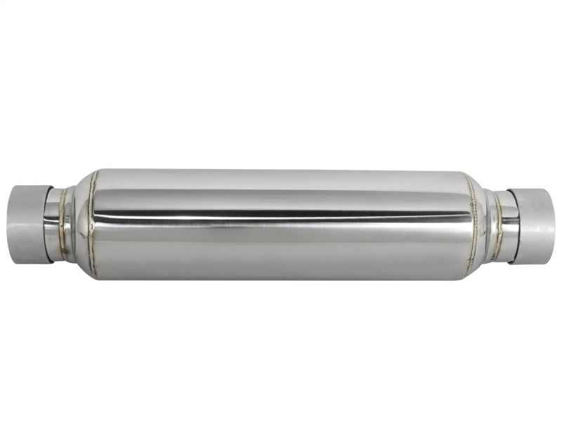 aFe X Pipes aFe MACH Force-Xp 304 Stainless Steel Resonator 2.5in Inlet/Outlet x 4in Dia x 15in Body x 19in L