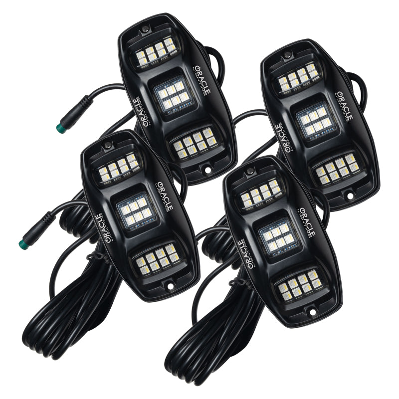 ORACLE Lighting Light Bars & Cubes Oracle Underbody  RGB+W Wheel Well Rock Light Kit - 4 PCS - ColorSHIFT SEE WARRANTY