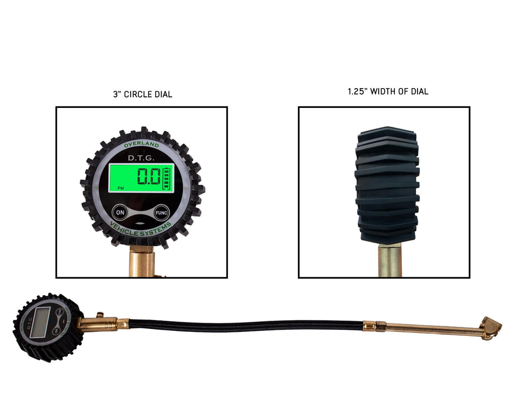 Digital Tire Gauge with Valve Kit & Storage Bag Up Down Air