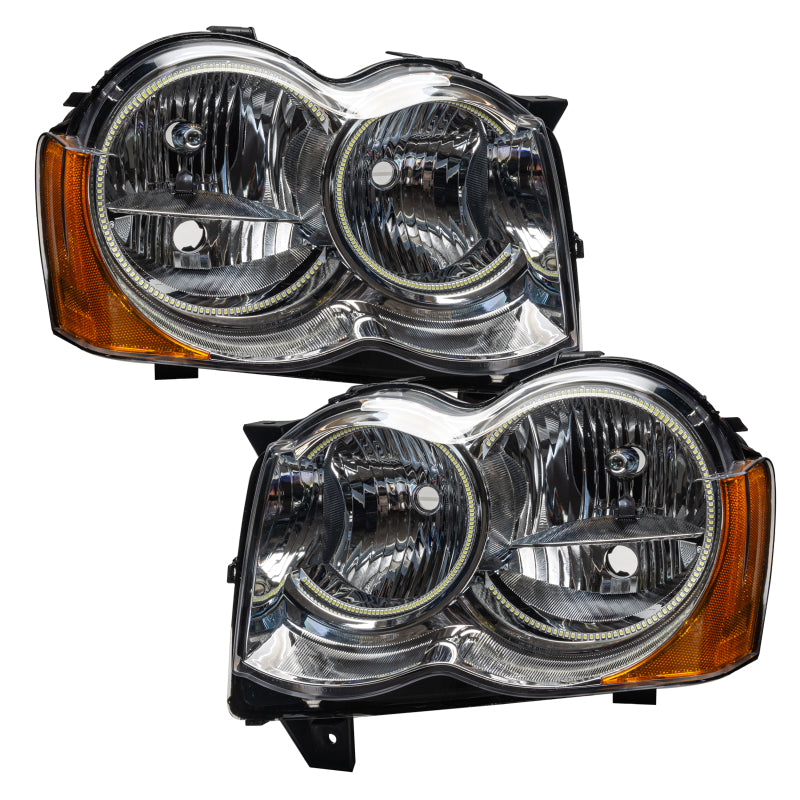 ORACLE Lighting Headlights Oracle 08-10 Jeep Grand Cherokee SMD HL (Non-HID) - ColorSHIFT w/o Controller SEE WARRANTY