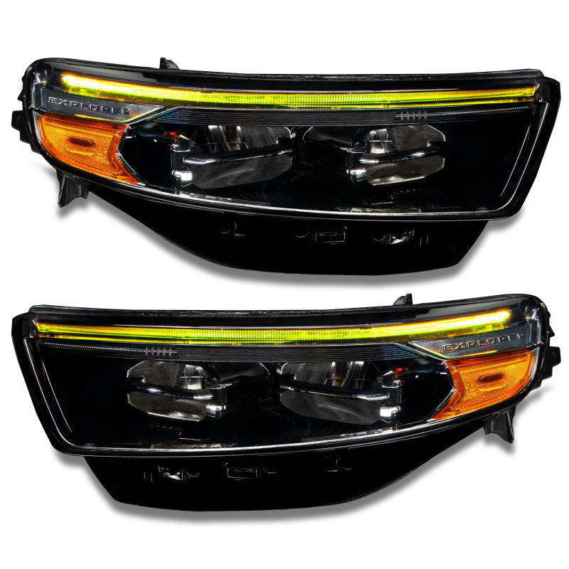 ORACLE Lighting Headlights Oracle 20-22 Ford Explorer Dynamic RGB Headlight DRL Kit - - w/ BC1 Controller SEE WARRANTY