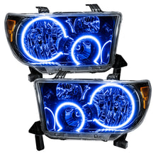 Load image into Gallery viewer, ORACLE Lighting Headlights Oracle 07-11 Toyota Tundra Pre-Assembled Headlights - Black Housing - ColorSHIFT w/ BC1 Controller