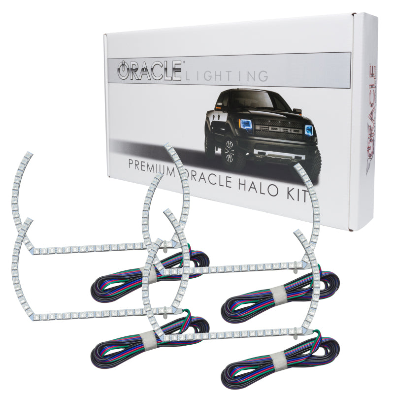 ORACLE Lighting Headlights Oracle Chevrolet Silverado 14-15 Halo Kit Projector Style - ColorSHIFT SEE WARRANTY