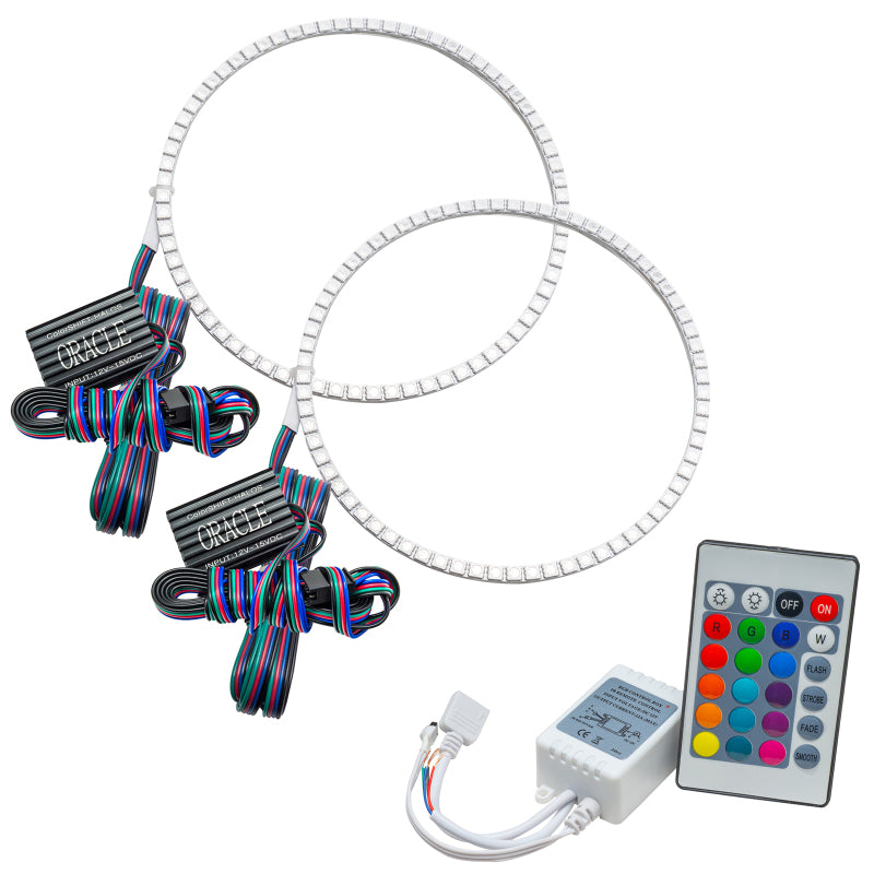 ORACLE Lighting Headlights Oracle Hummer H2 03-10 Halo Kit - ColorSHIFT w/ Simple Controller SEE WARRANTY