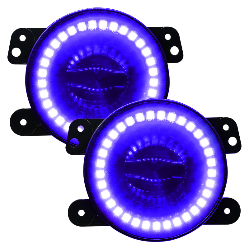 ORACLE Lighting Fog Lights Oracle Jeep Wrangler JK/JL/JT High Performance W LED Fog Lights - w/o Controller SEE WARRANTY