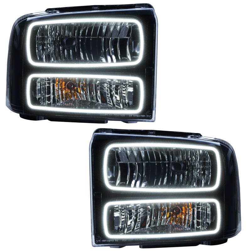 ORACLE Lighting Headlights Oracle 05-07 Ford F-250/350 SMD HL - Black - White SEE WARRANTY