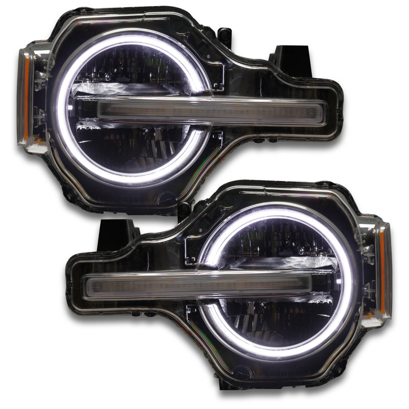 ORACLE Lighting Headlights Oracle 2021 Ford Bronco DRL Upgrade w/ Halo Kit - ColorSHIFT w/ No Controller SEE WARRANTY