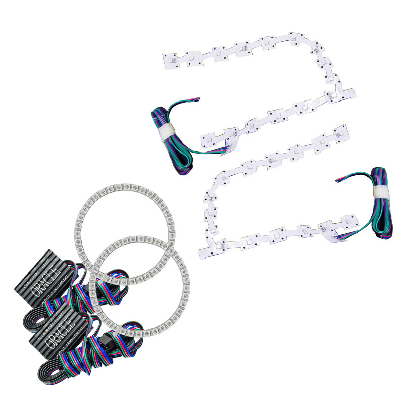 ORACLE Lighting Headlights Oracle 11-19 Chrysler 300C DRL Upgrade w/ Halo Kit - ColorSHIFT w/o Controller SEE WARRANTY