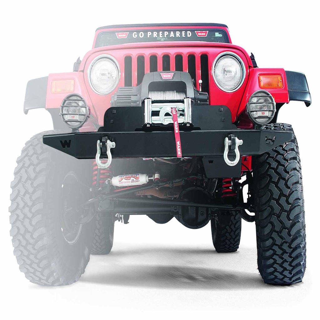 Warn Winch Mount FOOT DOWN WINCH MOUNTING PLATE KIT FOR JEEP CJ - 13910