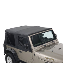 Load image into Gallery viewer, Jeep TJ Replacement Soft Top With Tinted Windows No Doors For 97-06 Wrangler TJ Black Diamond King 4WD