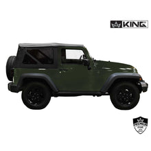 Load image into Gallery viewer, Jeep JK Replacement Soft Top Tinted Windows For 07-09 Wrangler JK 2 Door Black Diamond King 4WD