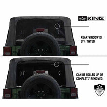 Load image into Gallery viewer, Jeep JK Replacement Soft Top Tinted Windows For 07-09 Wrangler JK 2 Door Black Diamond King 4WD