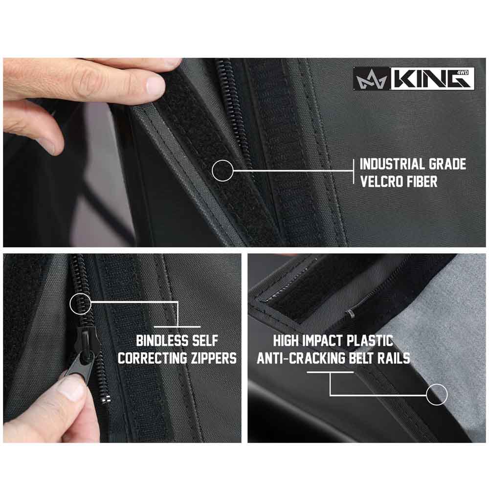 Samurai Replacement Soft Top Tinted Windows For 86-94 Suzuki Samurai Black Diamond King 4WD