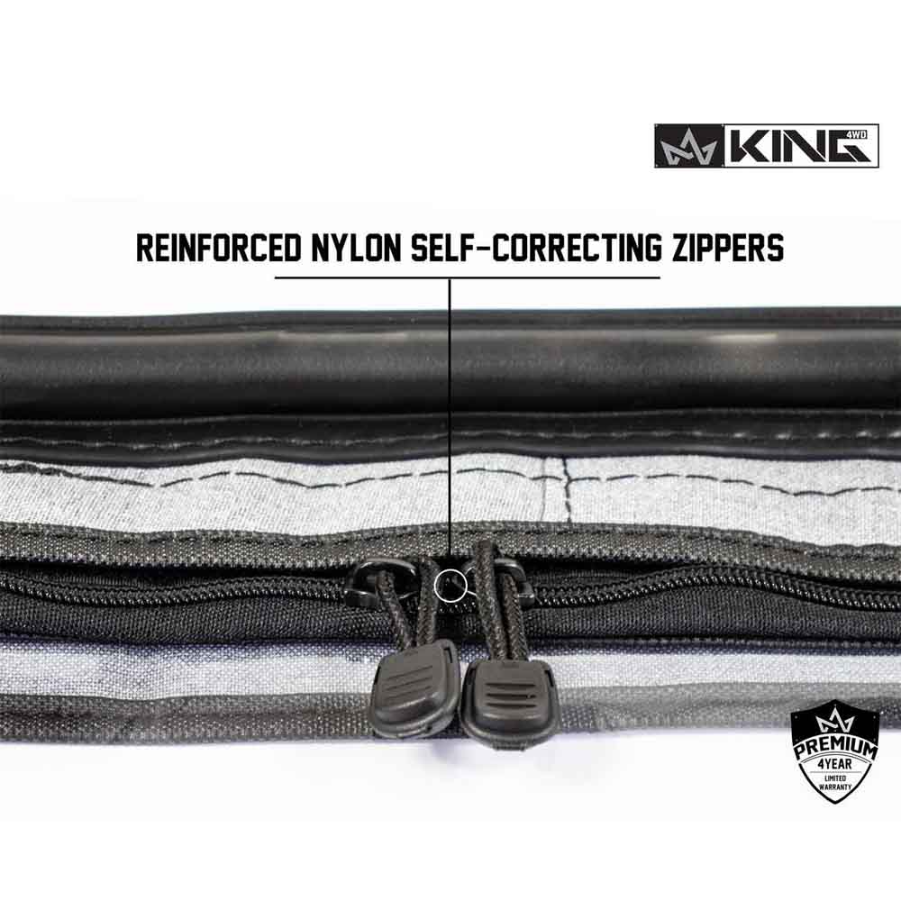 Jeep TJ Half Door Uppers Replacement Soft Upper Doors For 97-06 Wrangler TJ Black Pair King 4WD
