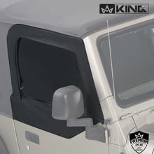Load image into Gallery viewer, Jeep TJ Half Door Uppers Replacement Soft Upper Doors For 97-06 Wrangler TJ Black Pair King 4WD