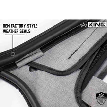 Load image into Gallery viewer, Jeep TJ Half Door Uppers Replacement Soft Upper Doors For 97-06 Wrangler TJ Black Pair King 4WD