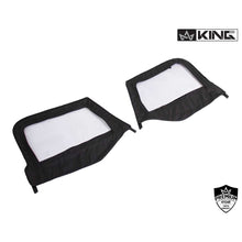 Load image into Gallery viewer, Jeep TJ Half Door Uppers Replacement Soft Upper Doors For 97-06 Wrangler TJ Black Pair King 4WD