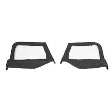 Load image into Gallery viewer, Jeep TJ Half Door Uppers Replacement Soft Upper Doors For 97-06 Wrangler TJ Black Pair King 4WD