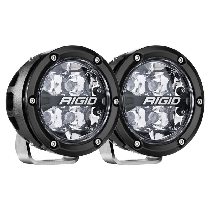 Rigid Industries Light Bars & Cubes Rigid Industries 360-Series 4in LED Off-Road Spot Beam - RGBW (Pair)