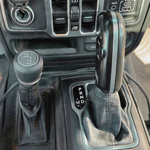 Load image into Gallery viewer, CMM Offroad Jeep center console with billet shifter installed — available from Offroad Trading Company