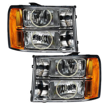 Load image into Gallery viewer, ORACLE Lighting Headlights Oracle 07-13 GMC Sierra SMD HL - Round Ring Design - ColorSHIFT w/ BC1 Controller