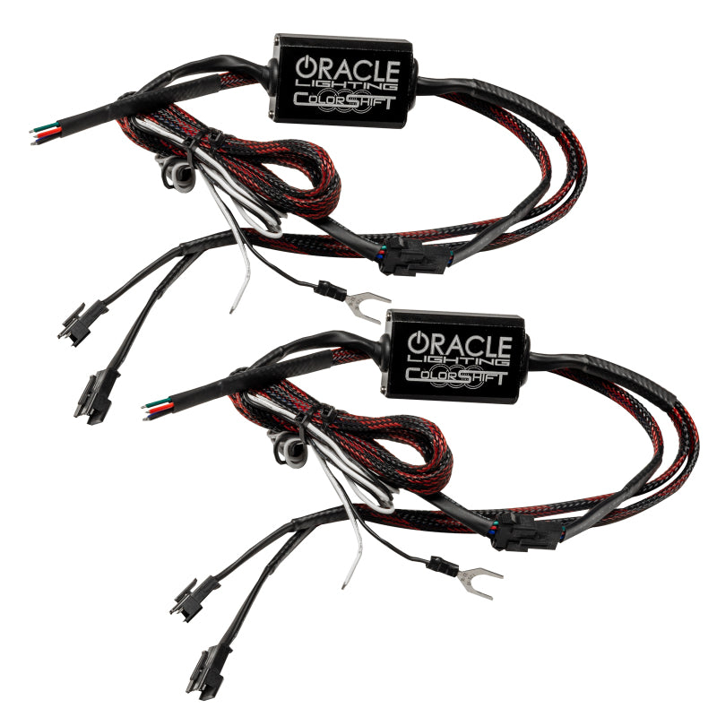 ORACLE Lighting Headlights Oracle Chevy Silverado 03-06 Square Halo Kit - ColorSHIFT w/ Simple Controller SEE WARRANTY