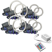 Load image into Gallery viewer, ORACLE Lighting Light Accessories and Wiring Oracle Vector Jeep Wrangler JK Grille Halo Kit - ColorSHIFT w/ Simple Controller SEE WARRANTY