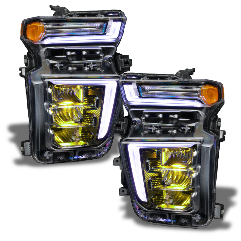 ORACLE Lighting Headlights Oracle 20-21 Chevy Silverado HD 2500RGB Headlight Demon Eye Kit - w/o Controller SEE WARRANTY