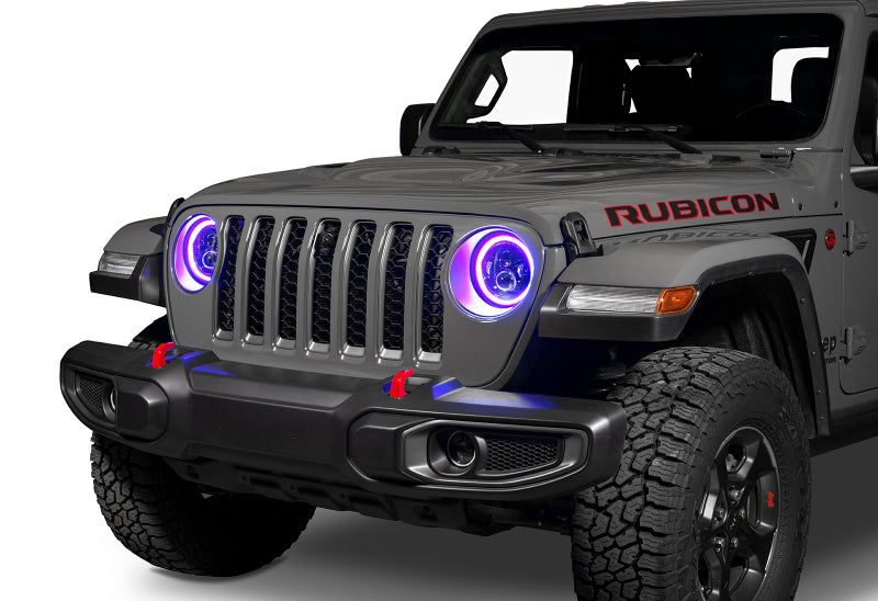 ORACLE Lighting Headlights Oracle Jeep Wrangler JL/Gladiator JT 7in. High Powered LED Headlights (Pair) - Dynamic SEE WARRANTY