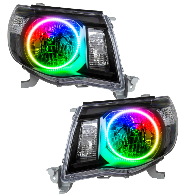 ORACLE Lighting Headlights Oracle 05-11 Toyota Tacoma SMD HL - Black - ColorSHIFT w/ 2.0 Controller SEE WARRANTY